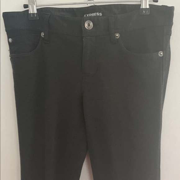 Charcoal Gray Slim Fit bootcut pants (Mid Rise) - Picture 1 of 9